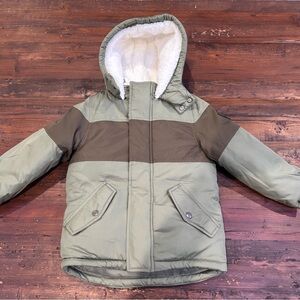 OshKosh B'gosh Two-Tone Green Puffer Jacket